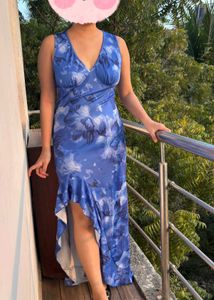 Blue Floral Maxi Dress