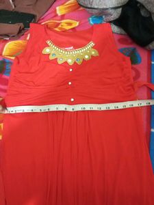 Beautiful Red Colour Long Gown