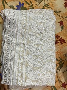 Embroidered White Palazzos
