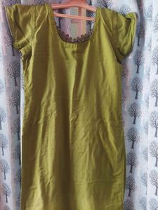 Green Embroidered Kurta