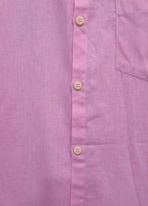 Pink Solid Men’s Shirt | Size M 🎀💓