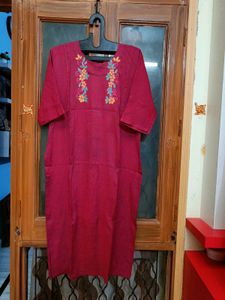 🇳🇿💫❤️Red Embroidered Kurti Beautiful Design