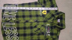 Boys Green Plaid Shirt