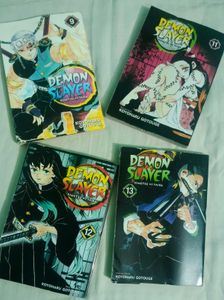 Demon Slayer Manga Set 9,11,12 and 13
