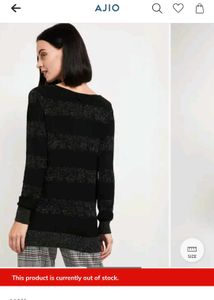 Self Design Pullover with Ribbed Hem