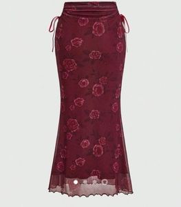Floral Tied Skirt