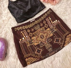 New Embellished Heavy Work Skirt.