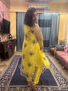 Yellow Embroidered Kurta Set
