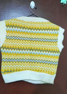 Chevron Knit Sweater Vest