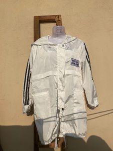 Xiaomantou White Hooded Jacket