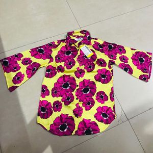 Floral Print Button-Down Shirt