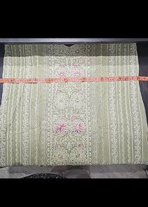 Mint Green Threadwork Georgette Kurta Set