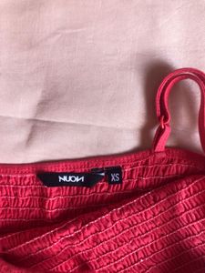 Pink-Red Spaghetti-Tank Top