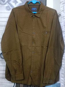 Byford Olive Base Blue Dot Shirt