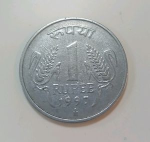Rs 1 Coin, I997, Mexico Mint Mark