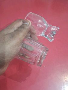 Two Unique Drinking Glasses