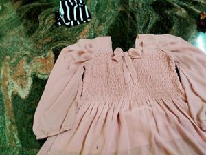 Chic Pink Smocked Top