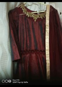 Designer Gown With Dupatta