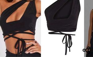 Chic Black Cutout Top