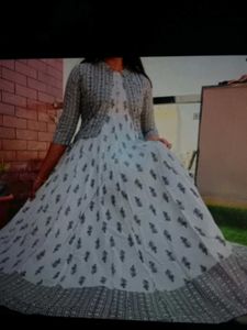 Black &amp; White Printed Kurti