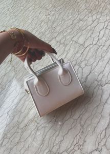 Mini White Kelly Type Bag Dupe