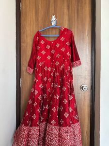 Elegant Red Ethnic Gown