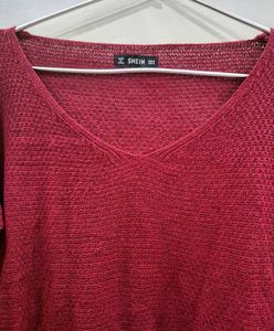 Burgundy Knit Sweater