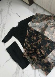 Elegant Black Kurta Set