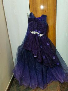 Sparkly Purple Tulle Dress