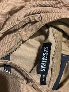 Solid Corduroy Cropped Bomber Jacket