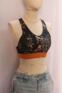 Printed Sports Bra