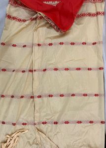 NEW Stitched Mekhla Chador Set Tussar Silk 4-6 Y