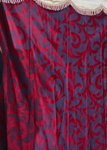 Bright Maroon Red Colour Curtains - Parda