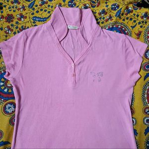 Cute Pink Polo T-Shirt