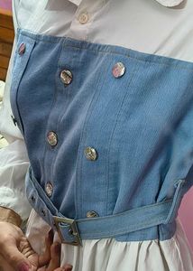 White Denim Top/Shirt/Skirt