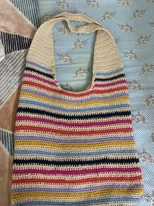 Handmade Crocheted Tote Bag