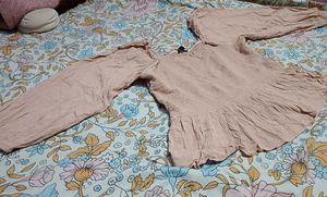 Peach Peplum Top