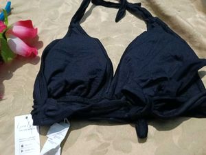 Black Halter Bikini Top