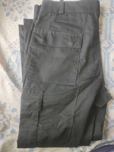 Mens Black Cargo For Party And Streat Wear