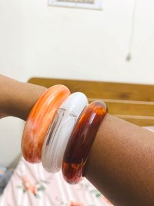 Resin Bangles set of 3