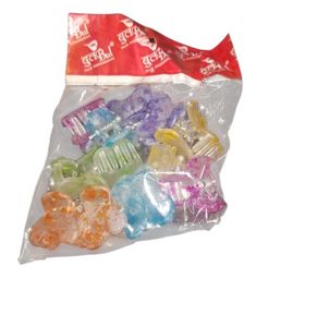 Colorful Mini Hair Claw Clips (Set of 12)