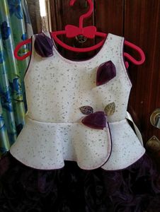 Cute Purple Ruffle Dress