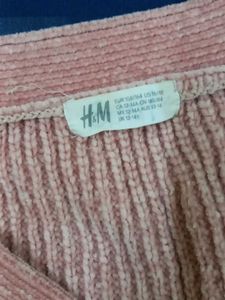 H&amp;M Warm Peach Button-Down Cardigan