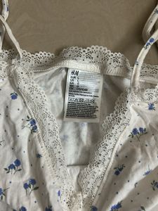 h&amp;m lace nightsuit set(L)