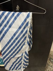 Blue Striped Dupatta