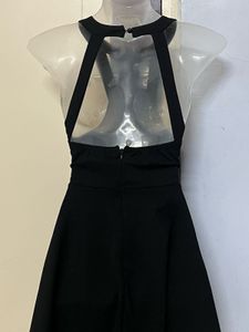 SHEIN BRANDED Chic Black Mini Dress