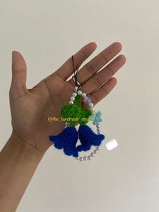 Crochet Bluebell Phone Charm