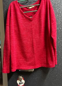 Red Casual Top