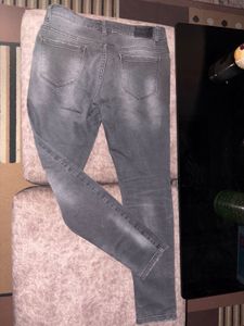 Charcoal distressed jeans