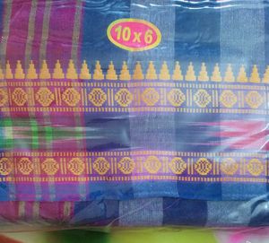 Striped Sambalpuri Border Design Dhoti Jode